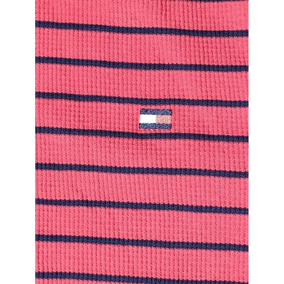 Tommy Hilfiger Men's XXL Red & Black Stripe Sleepwear Shirt - Picture 4 of 6